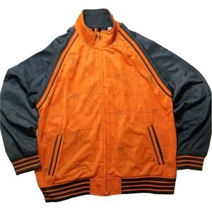 Vintage NWT Y2K Anchor Blue Track Jacket Windbreaker XL 90s 2000s Skater Grunge